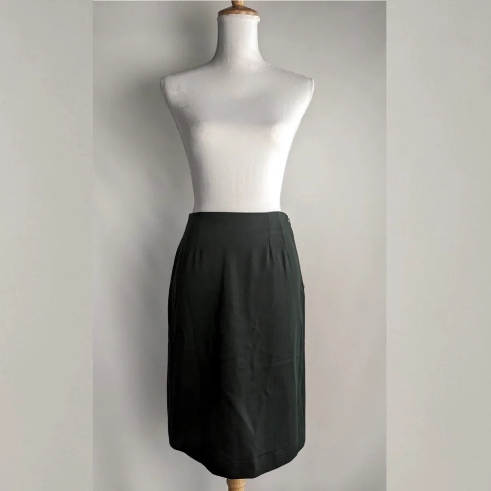 Fendi Pleated Inset A-Line Skirt - sz 40(IT) - Picture 3 of 7